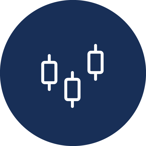 Practice or Go Live — trading icon